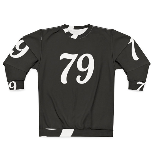 Number 79 white sports sweatshirt