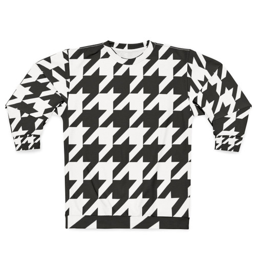 Classic houndstooth pattern sweatshirt