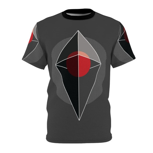 No Man's Sky inspired t-shirt featuring the iconic Atlas symbol, representing the game's vast space exploration.