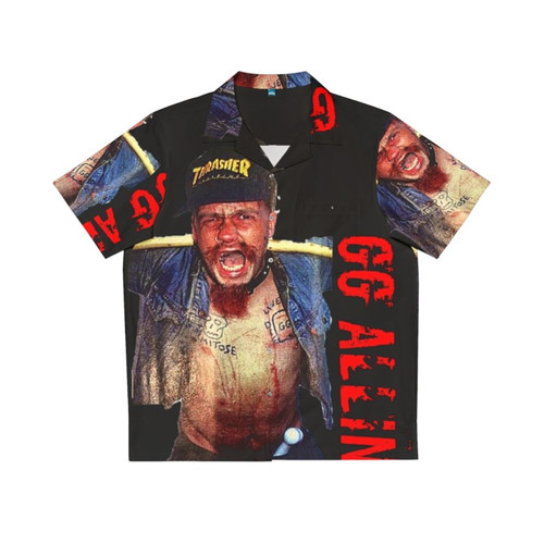Gg Allin Punk Rock Hawaiian Shirt