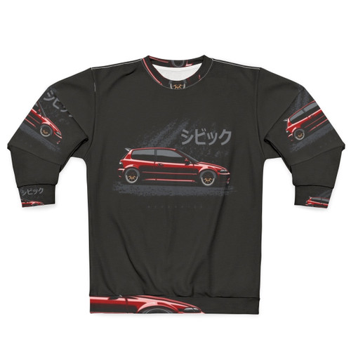 Civic EG Sweatshirt featuring Japanese legend car design