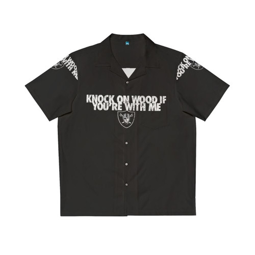 Oakland Raiders Hawaiian Shirt with Tropical Floral Pattern