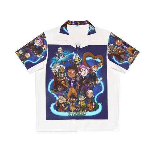 The Owl House Finale Hawaiian Shirt featuring characters and elements from the popular animated series
