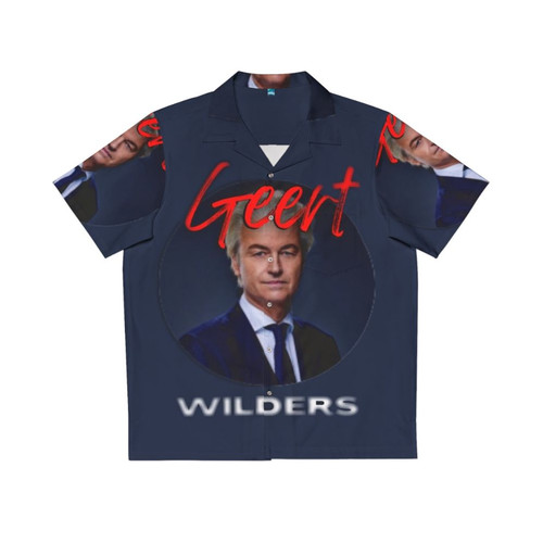Geert Wilders Hawaiian Shirt featuring PVV party branding