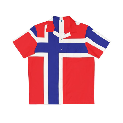 Norway Flag Hawaiian Shirt for Tropical Vacations and Sports Events