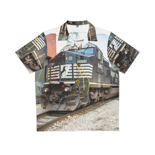Norfolk Southern Raleigh NC Train Yard Hawaiian Shirt