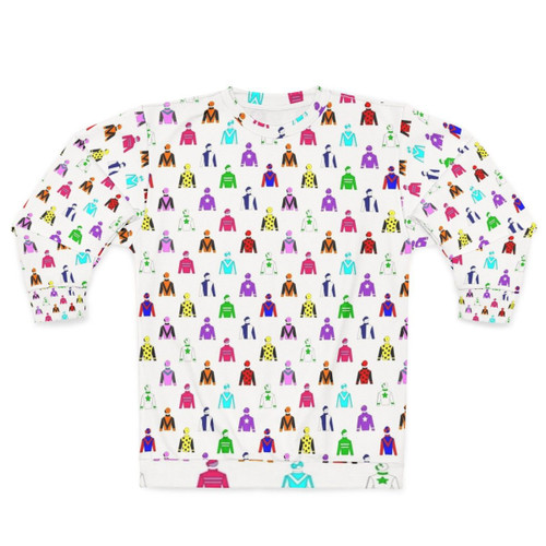 Horse racing jockey silks pattern sweatshirt
