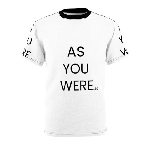 Liam Gallagher inspired t-shirt with "As You Were" design