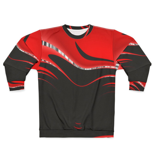 Vibrant azure dragon sweatshirt