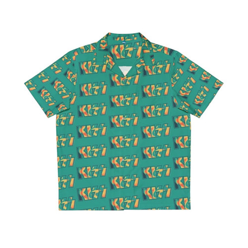 Tropical Tie Dye Kiss The Band Hawaiian Shirt