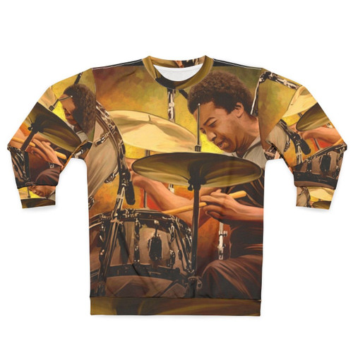 Sweatshirt honoring legendary black jazz drummer Tony Williams