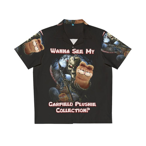 Garfield Hawaiian shirt with meme-inspired design