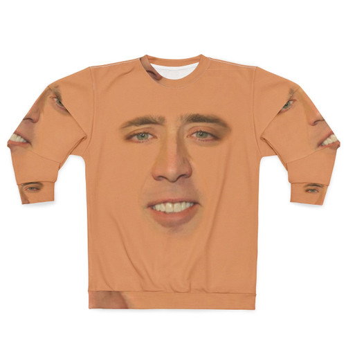 Nicolas Cage Face Sweatshirt