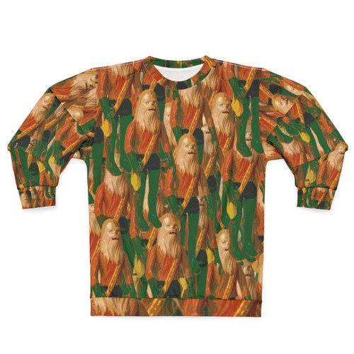 Chewbaquaman collage sweatshirt featuring Chewbacca and Aquaman