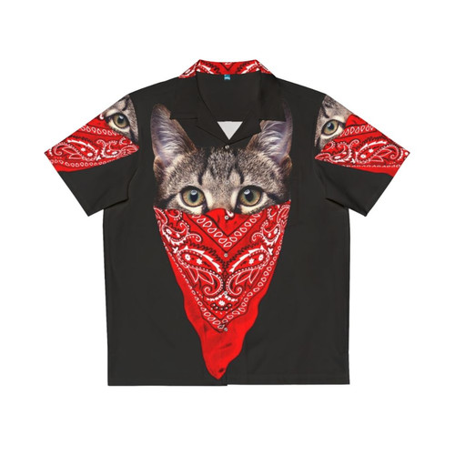 Gangster Cat Hawaiian Shirt - Cute & Funny Cat Apparel