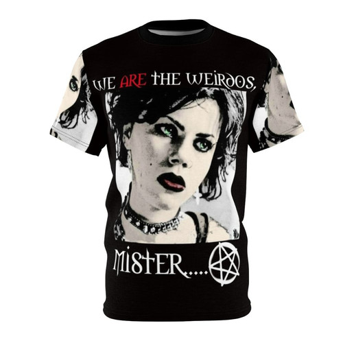 Graphic t-shirt design inspired by the 90s cult classic film The Craft, featuring a portrait of the character Nancy Downs played by Fairuza Balk.