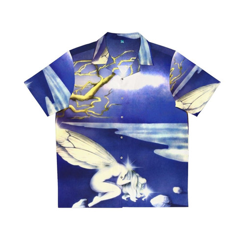 Vintage Hawaiian shirt with Italian progressive rock band The Fairy Inn design