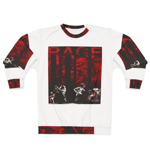 Musician sweatshirt with Rage Against the Machine inspired design