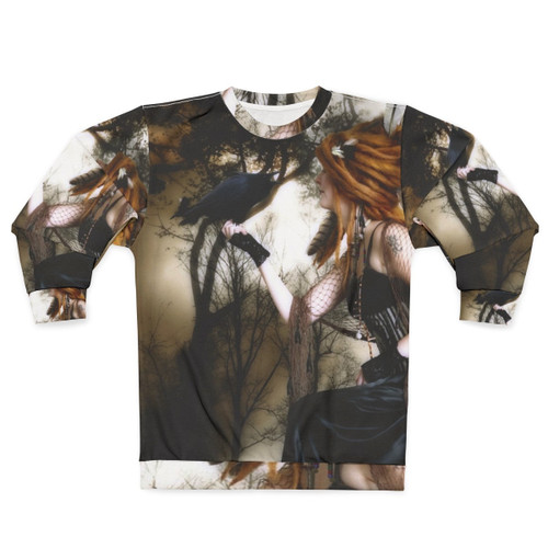 Nevermore Gothic Sweatshirt featuring a raven design