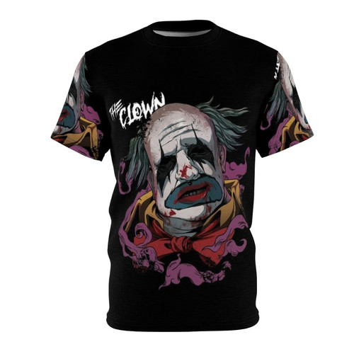 Creepy clown-inspired t-shirt design, perfect for Dead by Daylight fans