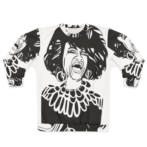 Celia Cruz abstract portrait sweatshirt