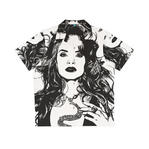 Tropical Hawaiian Shirt with Gloria Trevi Inspired Design