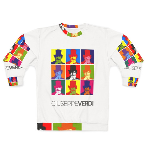 Giuseppe Verdi Pop Art Portrait Sweatshirt