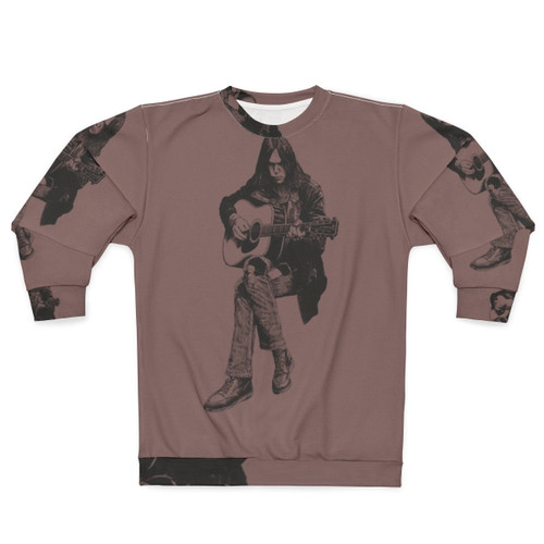 Neil Young Sweatshirt with Image of the Legendary Singer-Songwriter