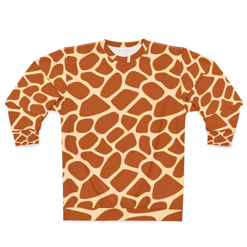 Giraffe print animal print sweatshirt