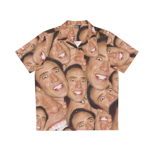 Nicolas Cage Collage Design Hawaiian Shirt