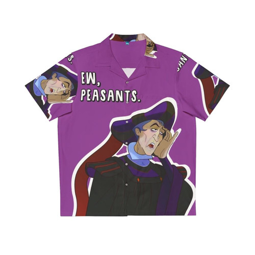 Elegant Disney Villain Hawaiian Shirt featuring Claude Frollo from Notre Dame de Paris