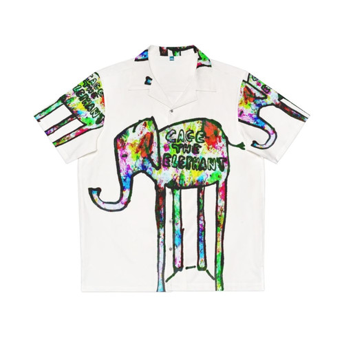 Tropical elephant concert Hawaiian shirt design