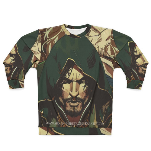 Castlevania fan art inspired sweatshirt with manga style design