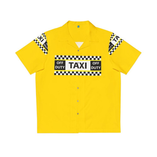 New York yellow taxi cab off duty Hawaiian shirt