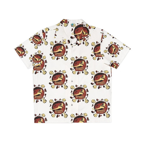 Danger Planet Logo Hawaiian Shirt with Tropical Pattern