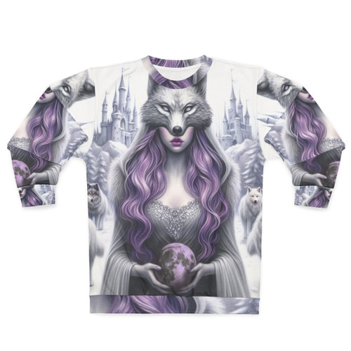 Castle In The Sky Purple Fantasy Sweatshirt