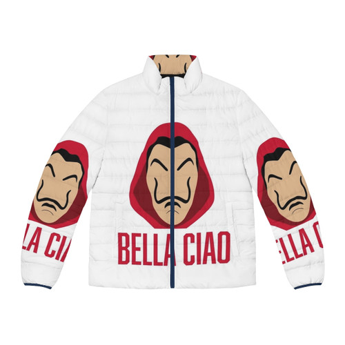Money Heist Bella Ciao Professor Puffer Jacket with Focus Keyword Money Heist Puffer Jacket