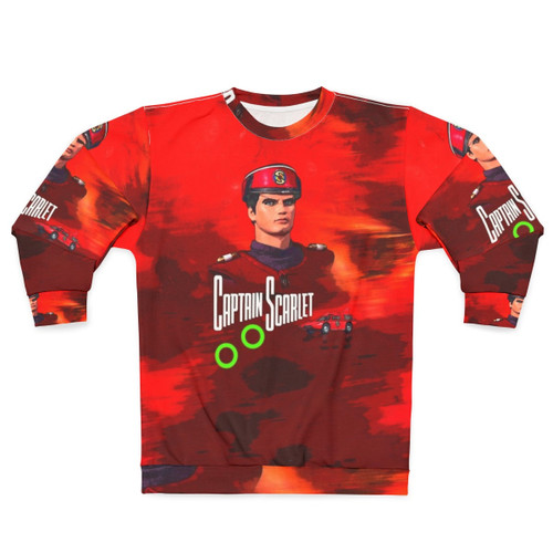 Captain Scarlet Vintage Cartoon Graphic Sweatshirt
