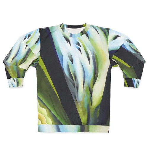 Georgia O'Keeffe Blue and Green Music Abstract Art Sweatshirt