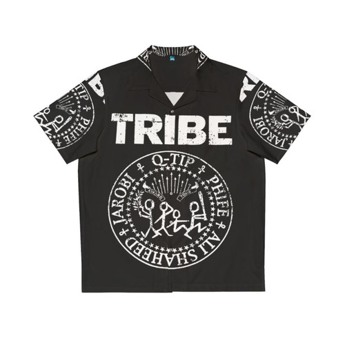 Tribe Hawaiian Shirt with Tribal Patterns and 90s Hip Hop Influence