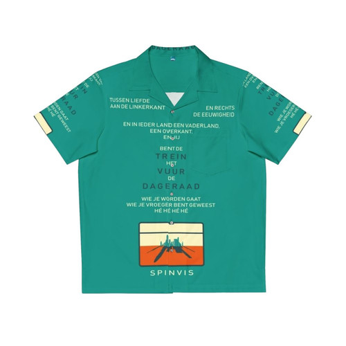 Trein Vuur Dageraad Hawaiian Shirt with tropical print and Erik de Jong branding