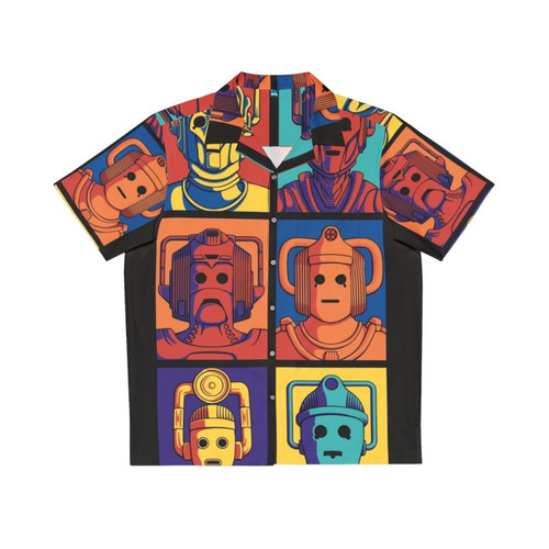 Cyberpunk Doctor Who Hawaiian Shirt featuring Pop Art Cyborgs
