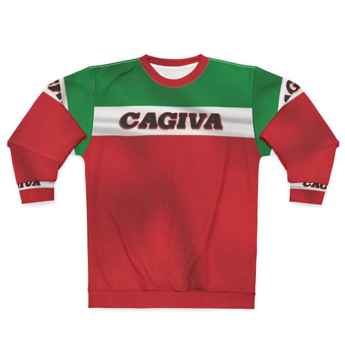 Cagiva Italian Flag Motorcycle Sweatshirt