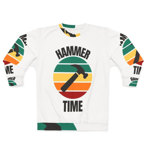 Carpenter design sweatshirt with hammer icon