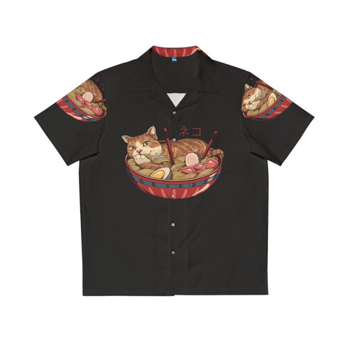 Neko Ramen Japanese-Inspired Hawaiian Shirt
