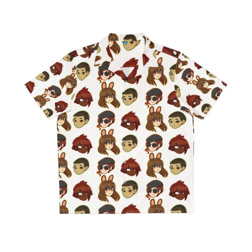Team CFVY Chibi Hawaiian Shirt - RWBY Anime Merchandise