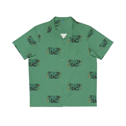 Teach Peace Vintage Hawaiian Shirt