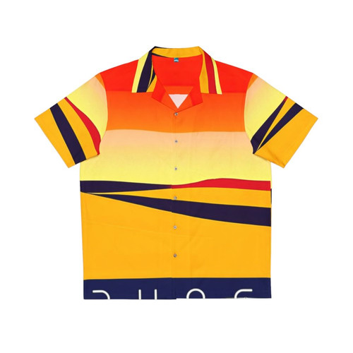 Dune-inspired Hawaiian shirt with Arrakis landscape design