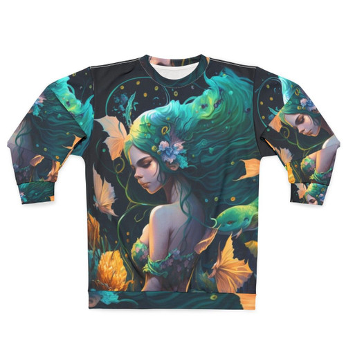 Mythical sea creatures sweatshirt featuring legendary beasts and fantasy creatures