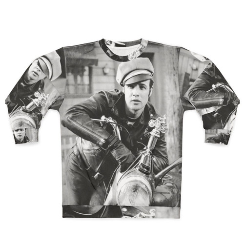 Marlon Brando Vintage Black and White Portrait Sweatshirt